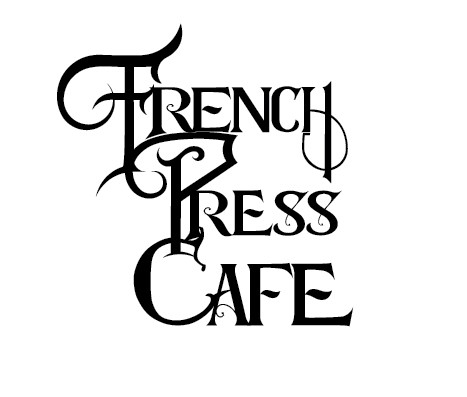 french press cafe logo