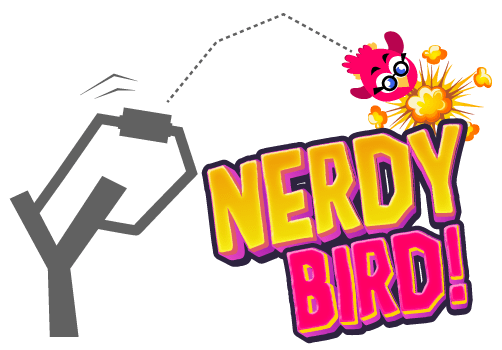 Nerdy Bird game logo